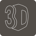 3d látványtervezés ikon
