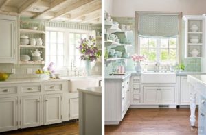 shabby chic konyhák